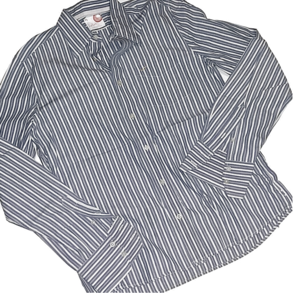 Hollister Stripe Button Shirt L